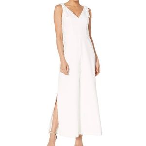 Maggy London White Dream Crepe Jumpsuit